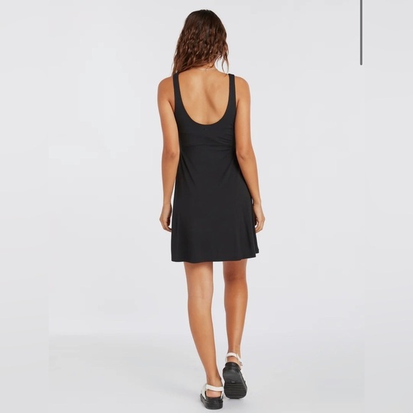 Volcom SWINGIN SUMMER MINI DRESS - BLACK - Picture 2 of 12